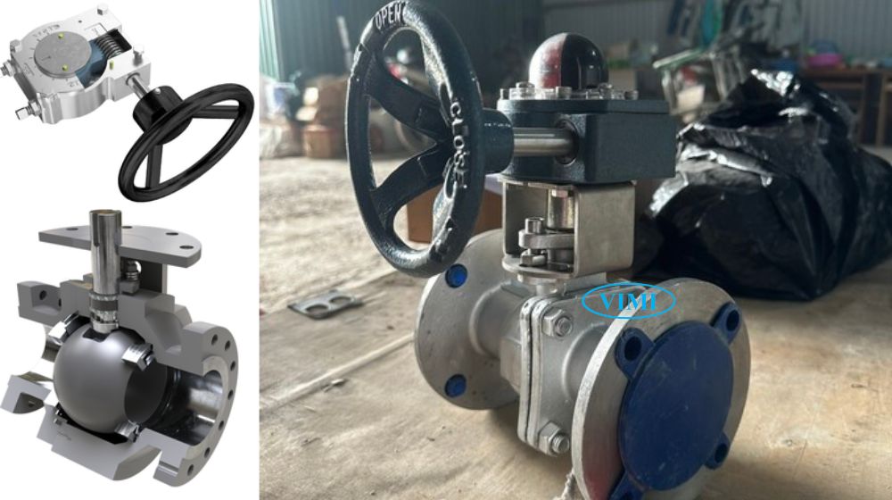 nguyên lý hoạt động van bi dạng tay quay