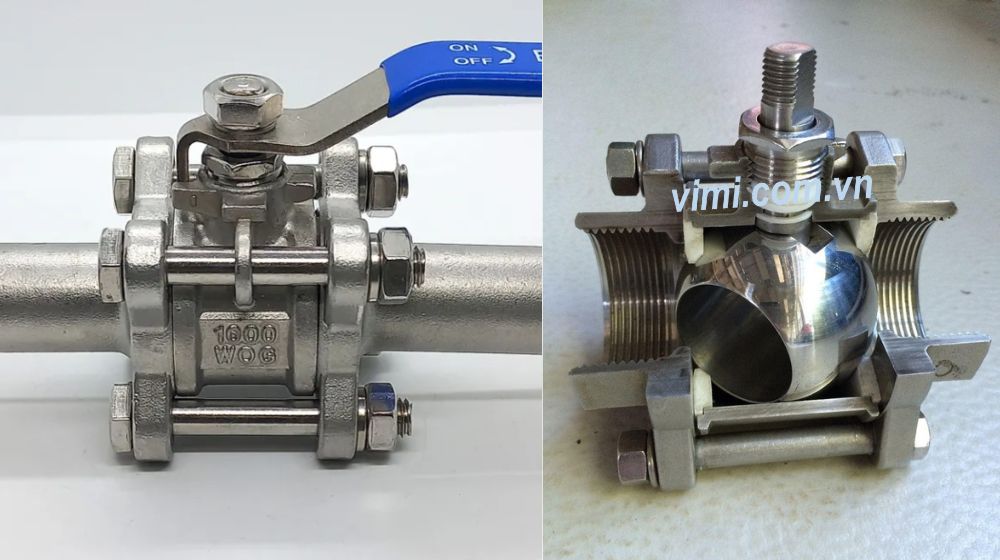 Tìm hiểu van bi tay gạt inox là gì nguyên lý hoạt động van bi tay gạt inox