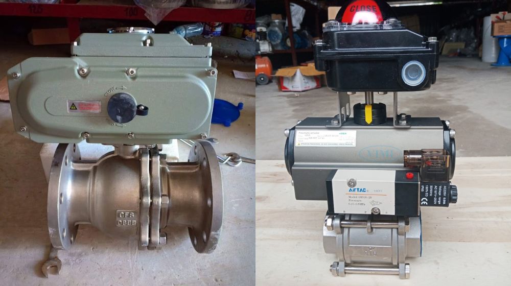 phương pháp vận hành van bi 2 ngã