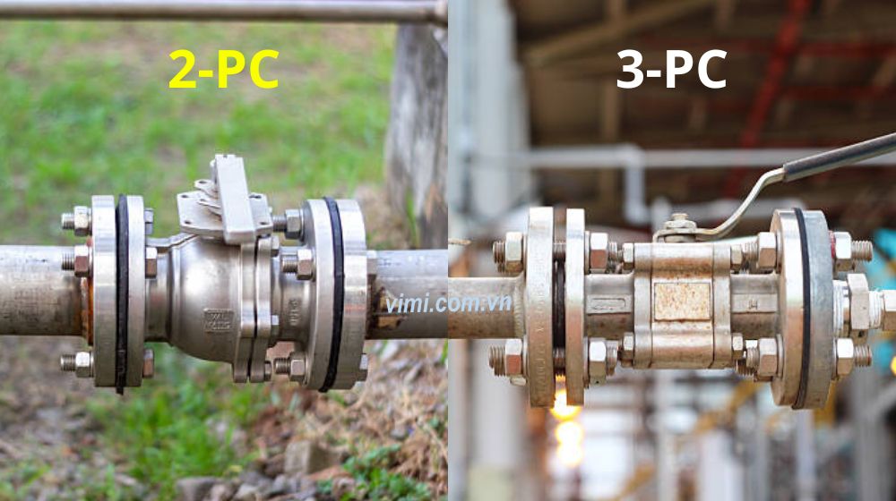 2 PC ball valve là gì - 5 yếu tố cốt lõi so sánh 2 pc ball valve và 3pc