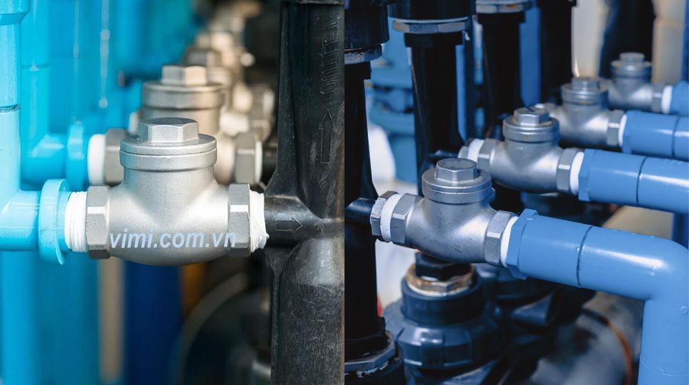 Van 1 chiều lá lật inox là gì ứng dụng van 1 chiều lá lật inox