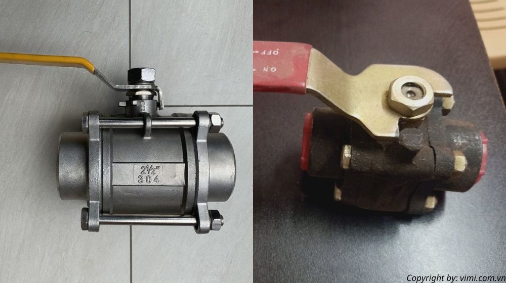 ứng dụng van bi 3 mảnh nối hàn