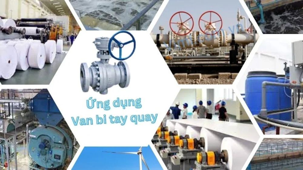 ứng dụng van bi tay quay