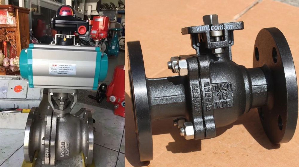 ưu điểm van bi 2 mảnh mặt bích