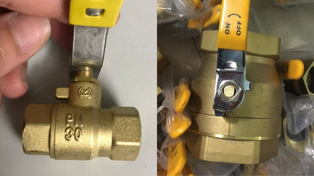 van bi 2 mảnh đồng