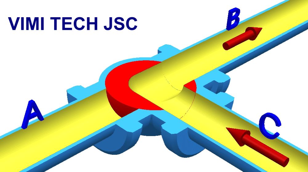 van bi 3 ngã chữ L