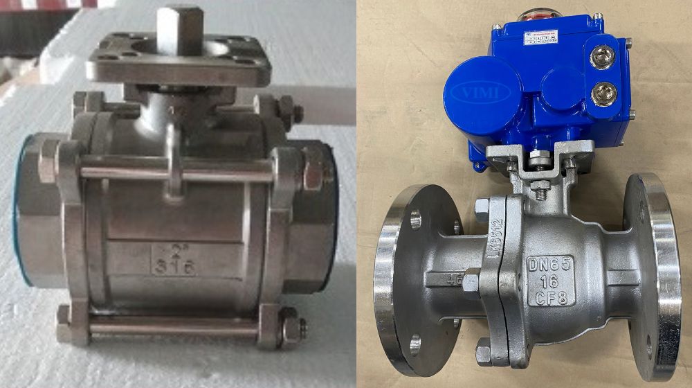 van bi có tán inox