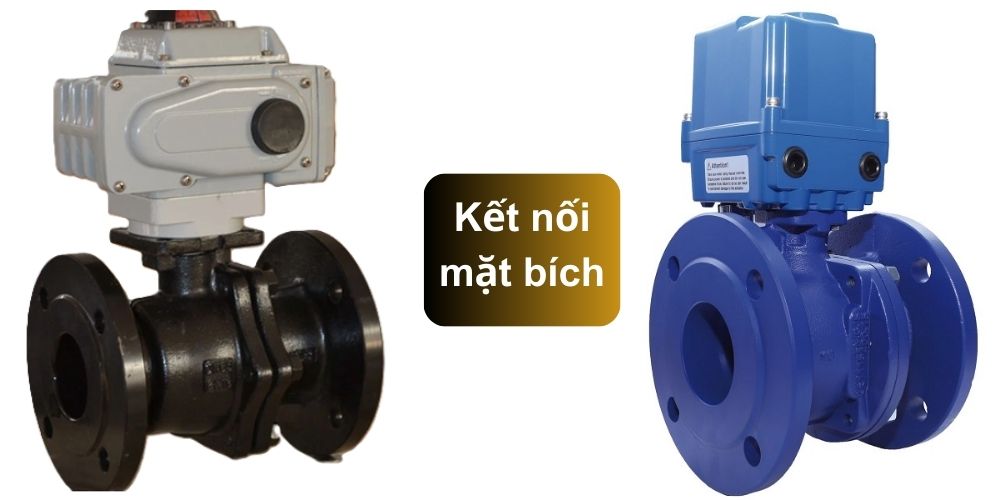 van bi gang điều khiển điện mặt bích