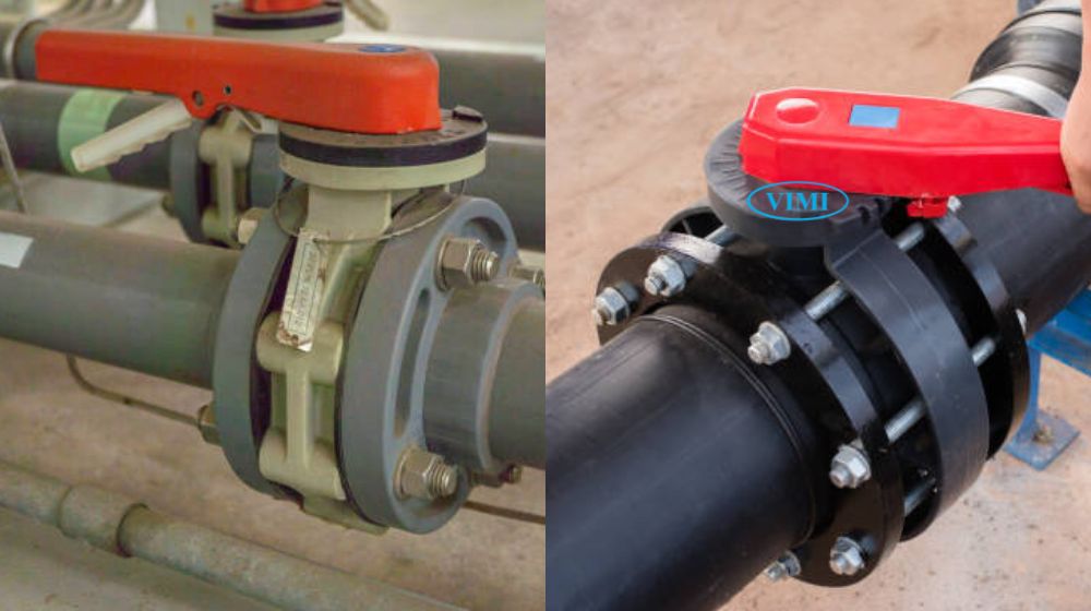 van bướm thân nhựa