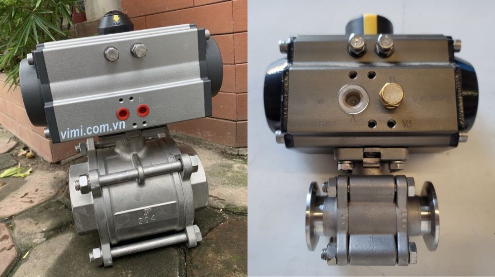 vật liệu van bi 3 mảnh khí nén