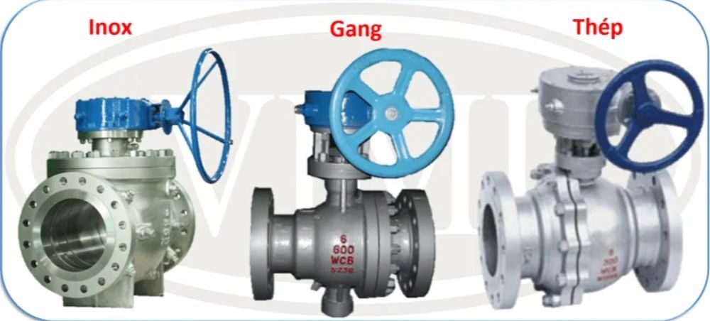 vật liệu van bi tay quay