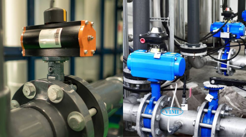 các loại van bướm khí nén