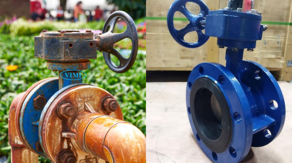 các loại van bướm mặt bích