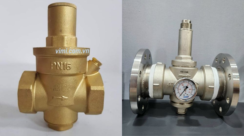 các loại van giảm áp theo vật liệu