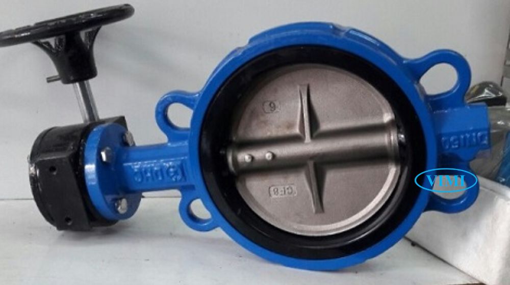 cánh van bướm gang tay quay dn150