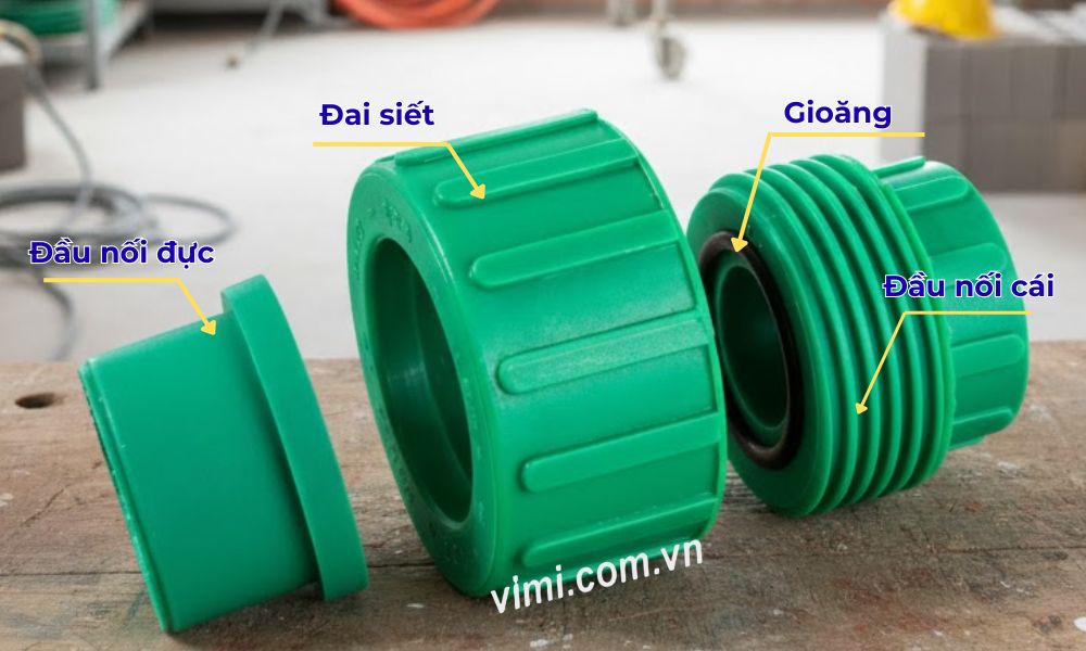 Rắc co 32 PPR - 4 sai lầm phổ biến khi lắp đặt cấu tạo của rắc co 32 ppr