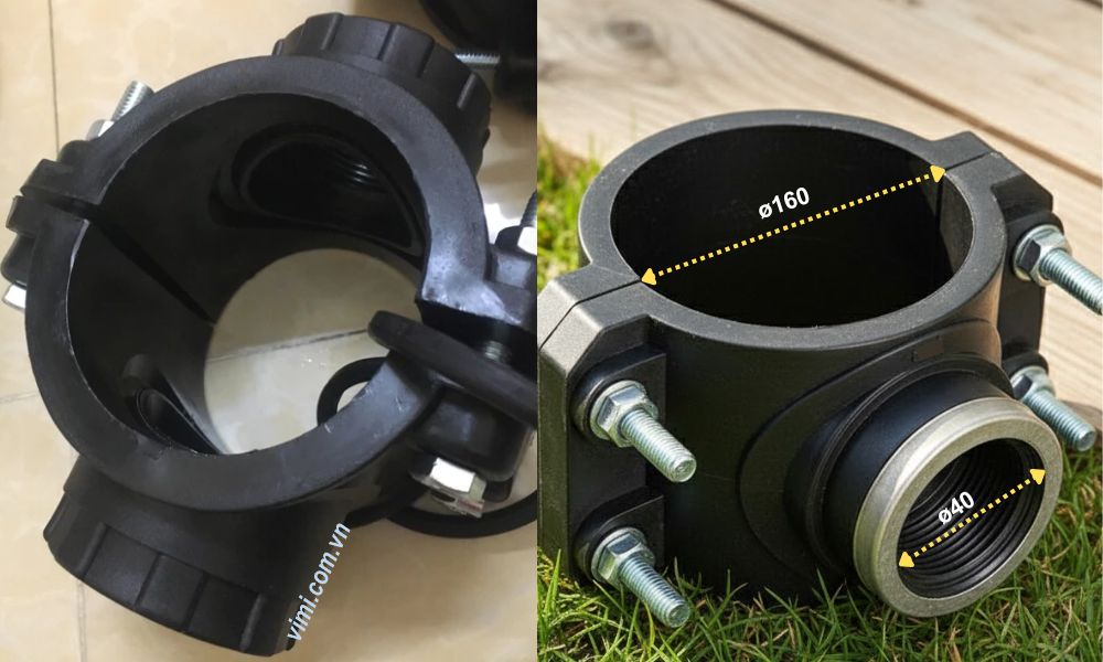 Đai khởi thủy HDPE 160 - 5 bước lắp đặt đai khởi thủy hdpe 160 là gì