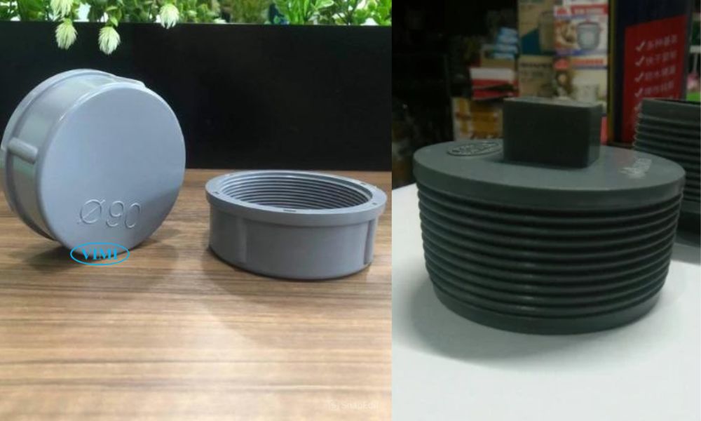 điểm khác biệt giữa nút và nắp bịt ống nhựa pvc 90