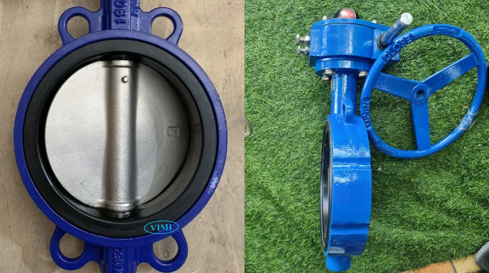 giá van bướm gang tay quay dn125