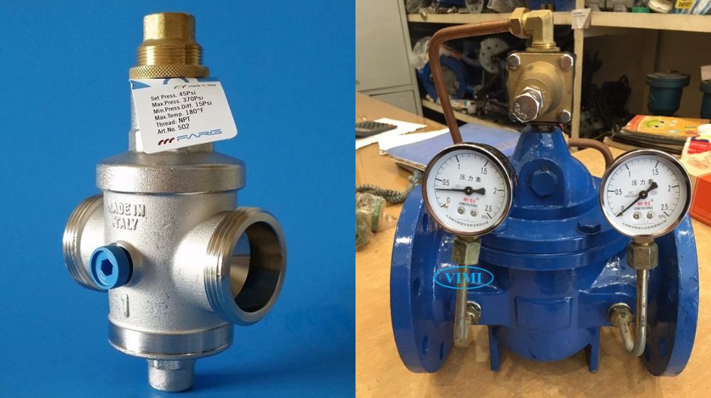 kết nối các loại van giảm áp