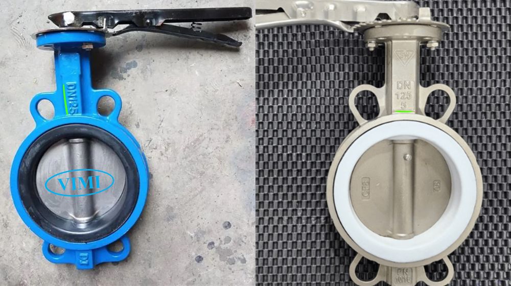 kết nối van bướm dn125