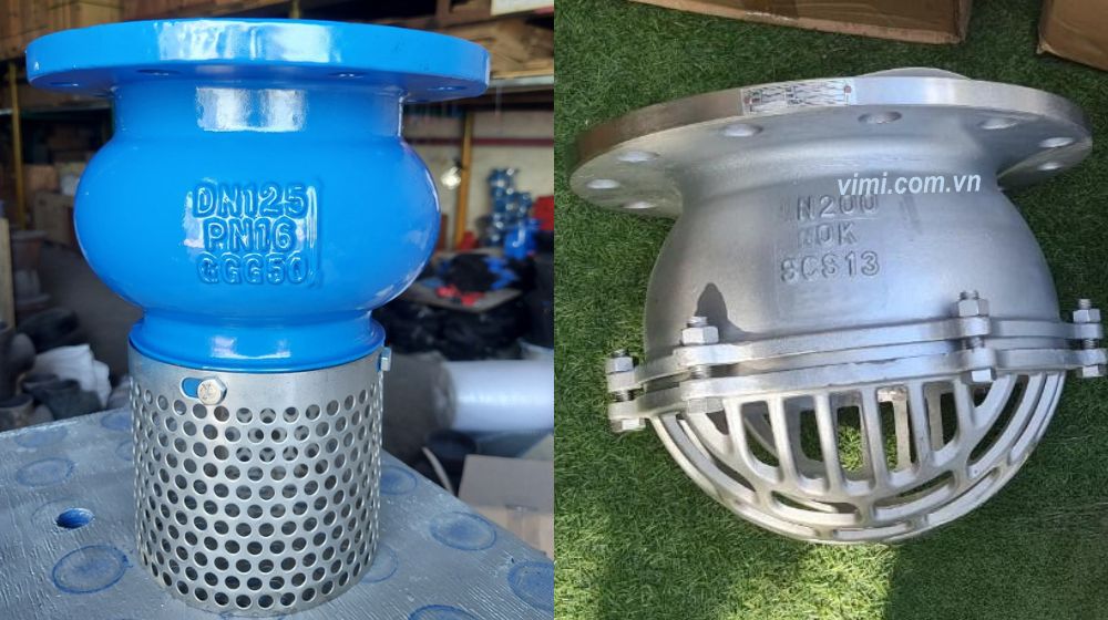 kích cỡ rọ bơm mặt bích