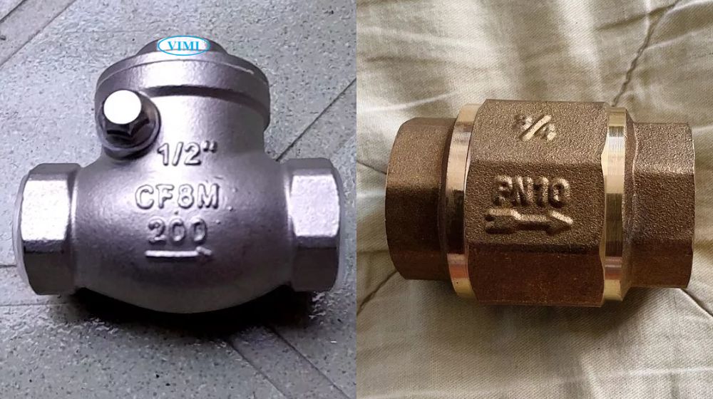 Van 1 chiều máy bơm nước là gì kích cỡ van 1 chiều máy bơm nước
