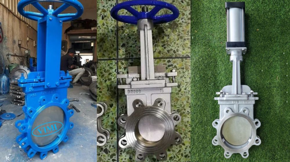 kích thước của knife gate valve