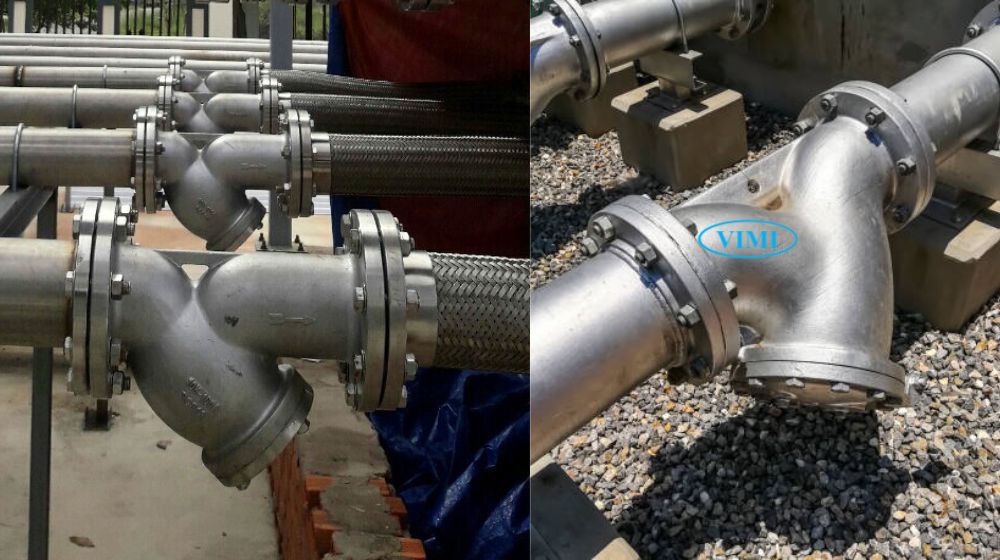 lắp đặt stainless steel strainer