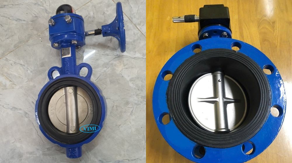 mua van bướm gang tay quay dn125