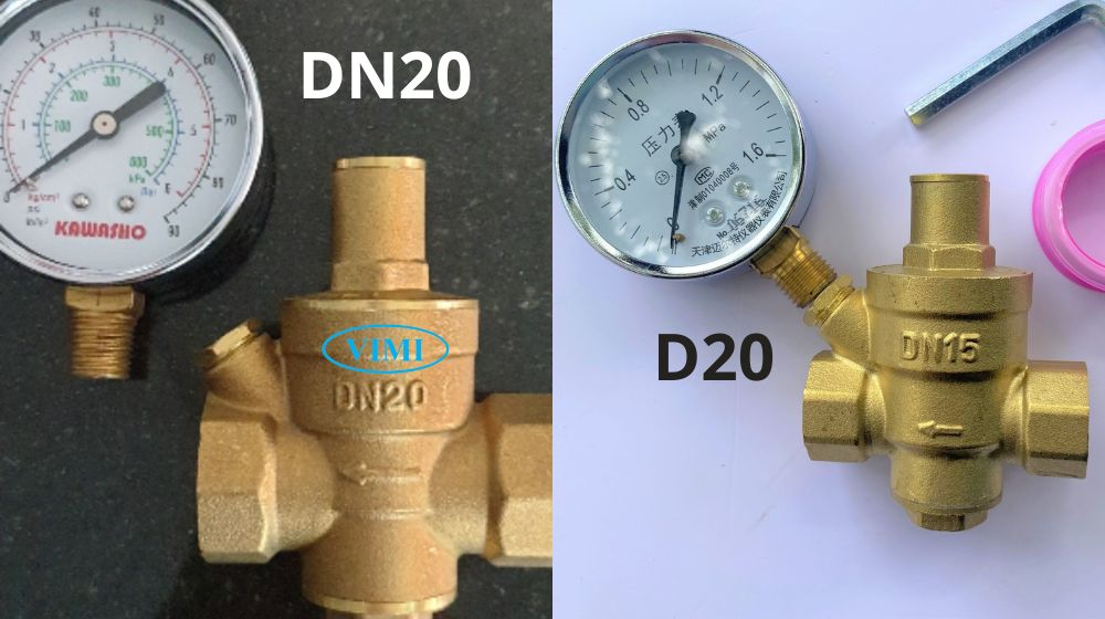 Van giảm áp DN20 - Van giảm áp D27 nhầm lẫn giữa van giảm áp dn20 và d20