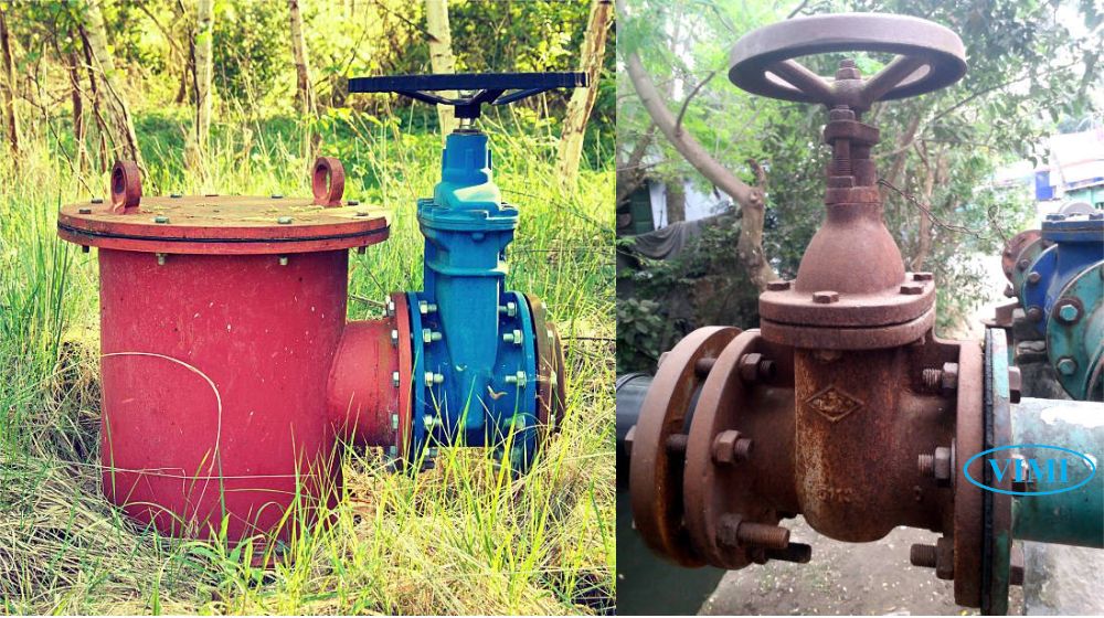 non rising stem gate valve bị kẹt