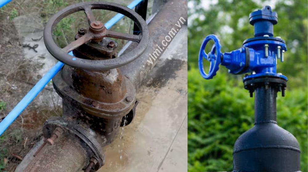 non rising stem gate valve rò rỉ