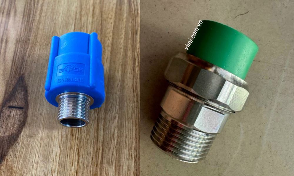 phân biệt đầu nối ren ngoài ppr