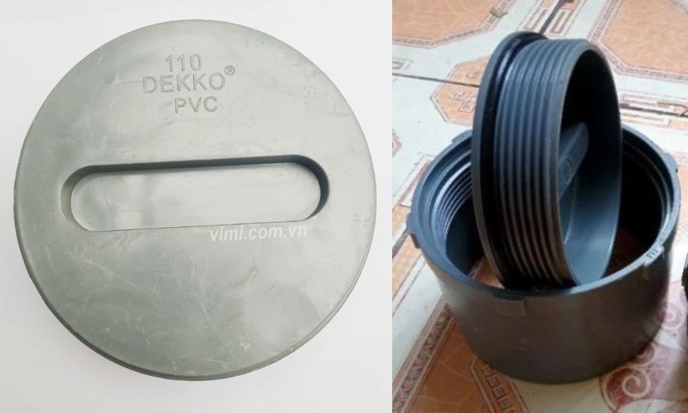 phương pháp kết nối của bịt xả thông tắc pvc 110