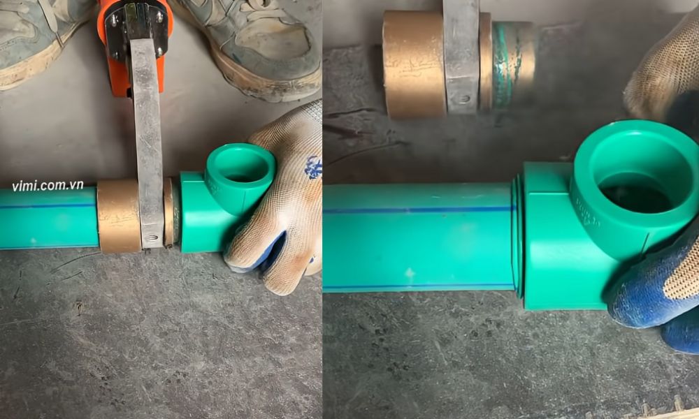Tê PPR D25 - 5 bước lắp đặt đúng kỹ thuật quy trình lắp đặt của tê ppr d25