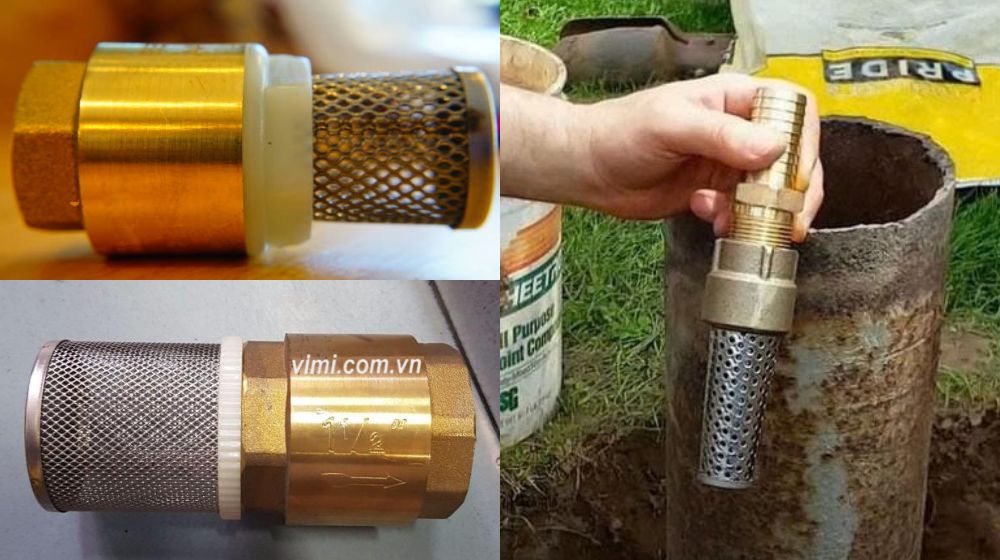 rọ bơm nối ren đồng