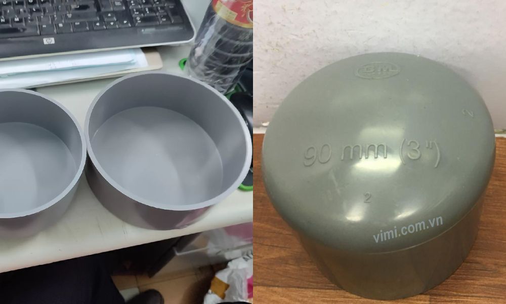thông số kỹ thuật nắp bịt ống nhựa pvc 90