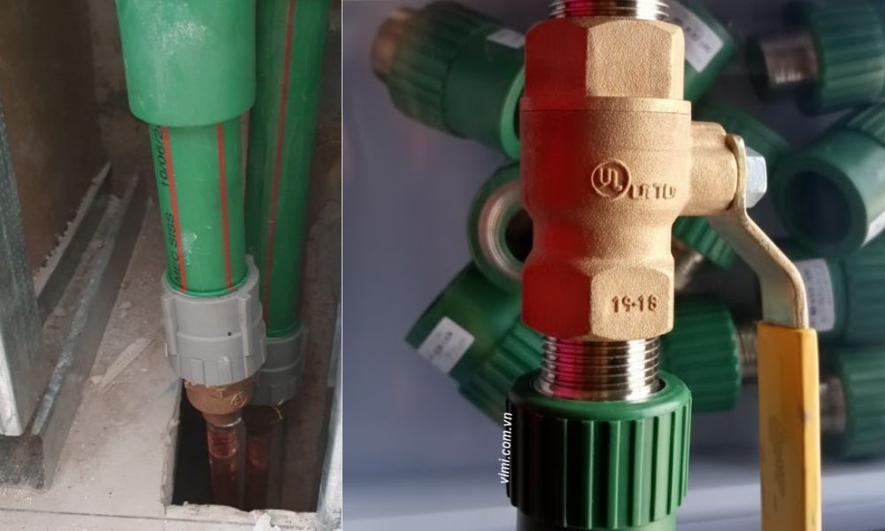 ứng dụng của đầu nối thẳng ppr