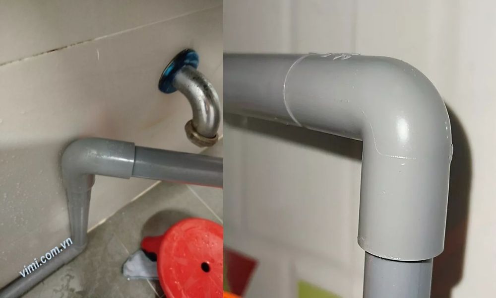 ứng dụng thực tế co 90 độ pvc
