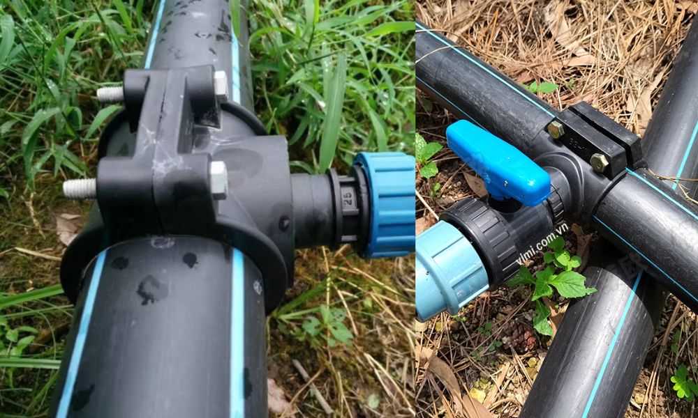 Đai khởi thủy HDPE 160 - 5 bước lắp đặt ứng dụng thực tế của đai khởi thủy hdpe 160