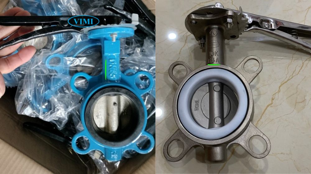 van bướm dn65 lắp ống phi bao nhiêu