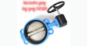 van bướm gang tay quay dn100