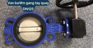 van bướm gang tay quay dn125