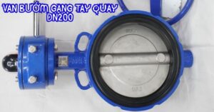 van bướm gang tay quay dn200