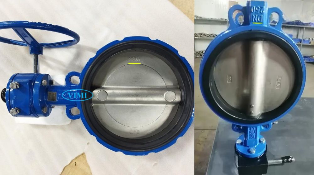 van bướm gang tay quay dn250 dùng ở đâu