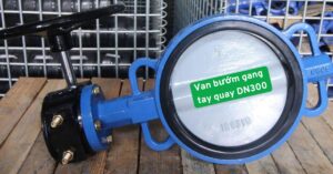 van bướm gang tay quay dn300