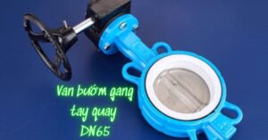 van bướm gang tay quay dn65