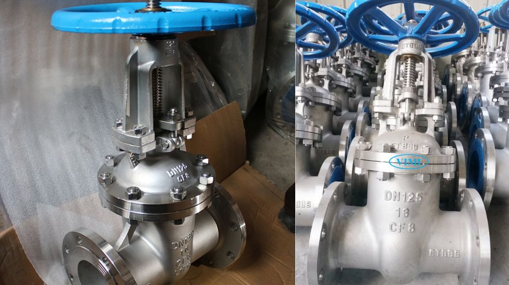 Van cổng DN125 van cổng dn125 có tay gạt không