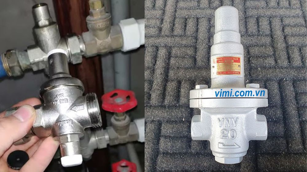 Van giảm áp DN20 - Van giảm áp D27 van giảm áp dn20 lắp ống phi bao nhiêu